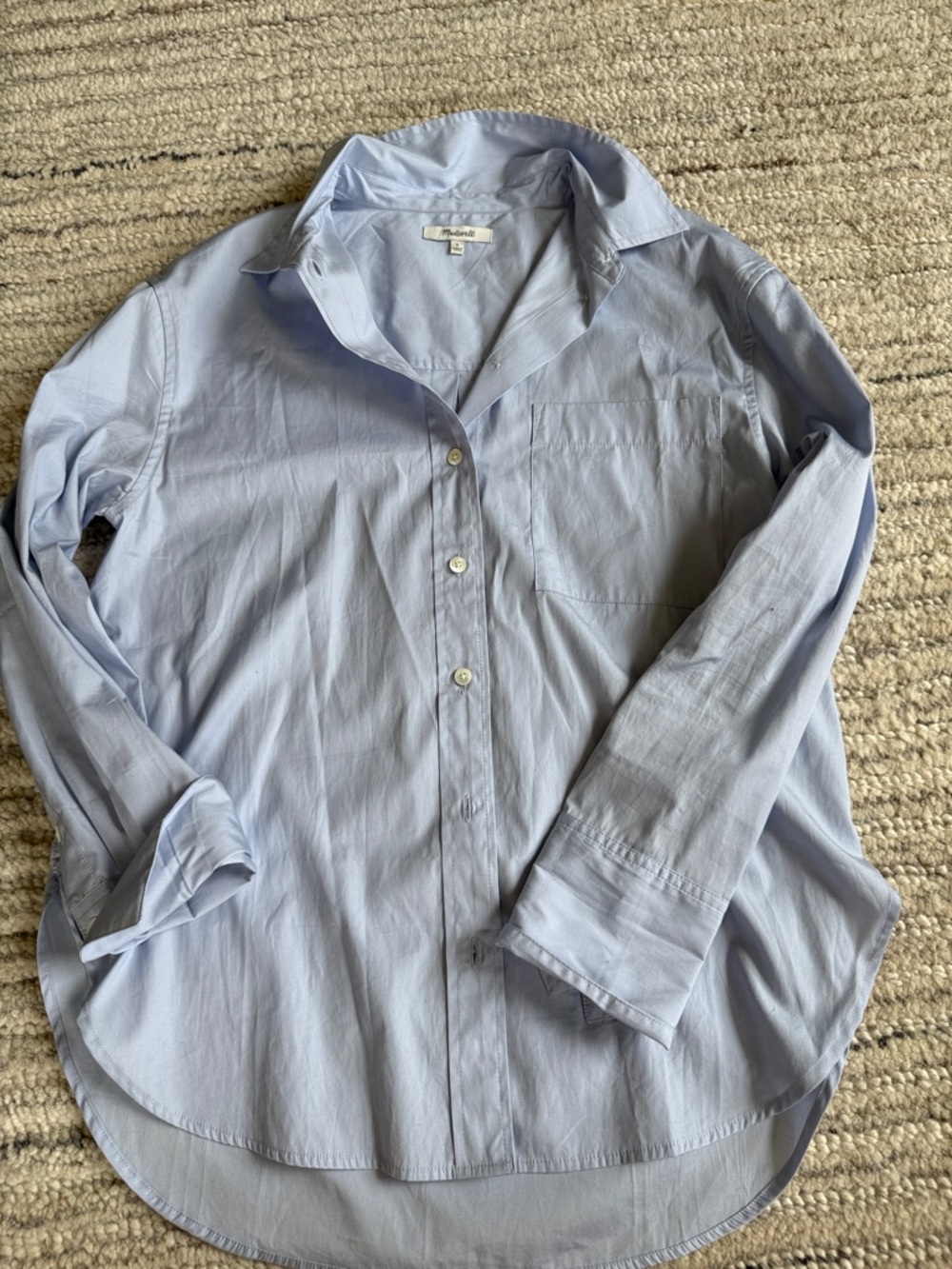 Madewell Light Blue Button-Up Shirt
